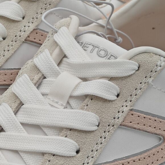 Tretorn "Rawlins" Women’s, Leather & Nylon/Canvas, Sneaker (Gray/Pink) - NEW - Picture 5 of 5